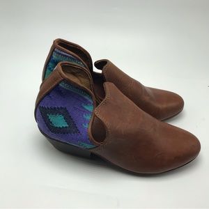 Teysha Santa Fe Vaquera Leather Booties Boots Size 6.